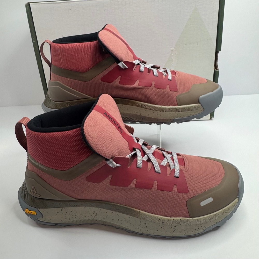 Ascend Mojave Trail LT Mid Hiking Boots Womens 9 Bone-Dry Vibram Cedarwood Pink